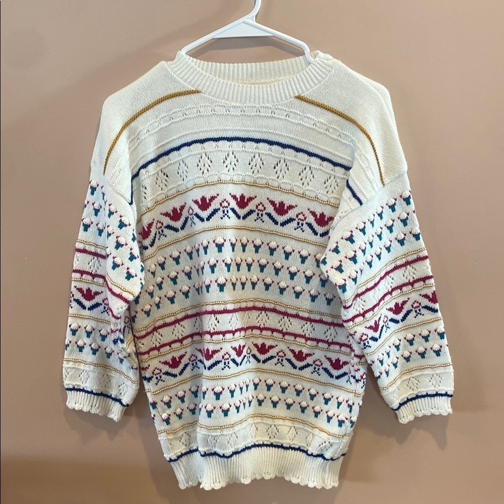 Vintage Multicolor Knit Sweater